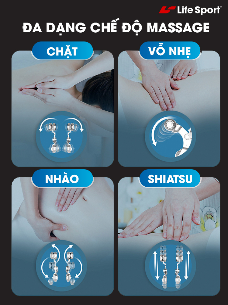 Ghế massage Life Sport LS-269 Đa dạng chế độ massage