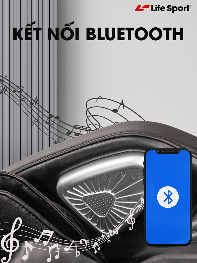 Ghế massage Life Sport LS-269 Kết nối Bluetooth nghe nhạc