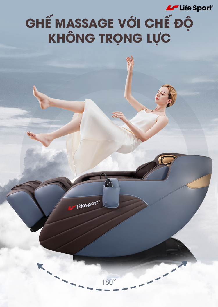 Ghế Massage LifeSport LS-2900 chế độ không trọng lực