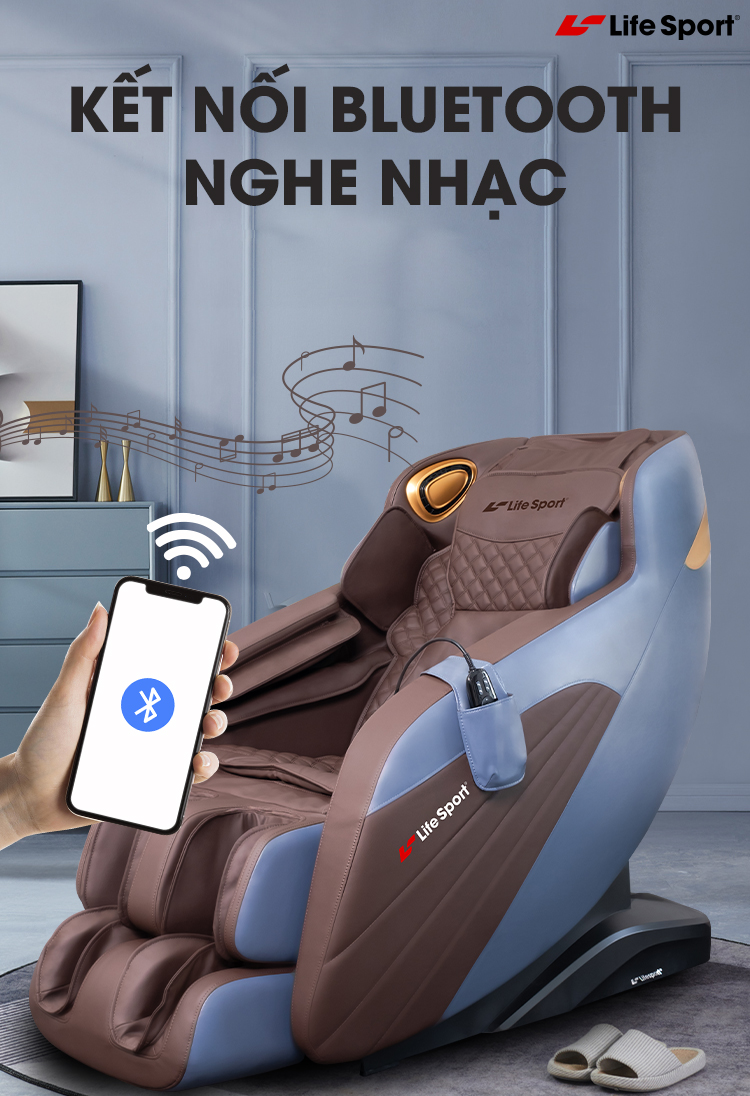 Ghế Massage LifeSport LS-2900 Kết nối Bluetooth nghe nhạc