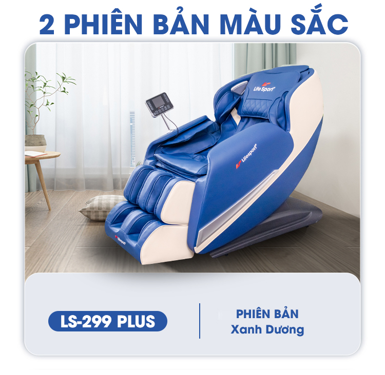 Ghế massage Life Sport LS -299 plus màu xanh