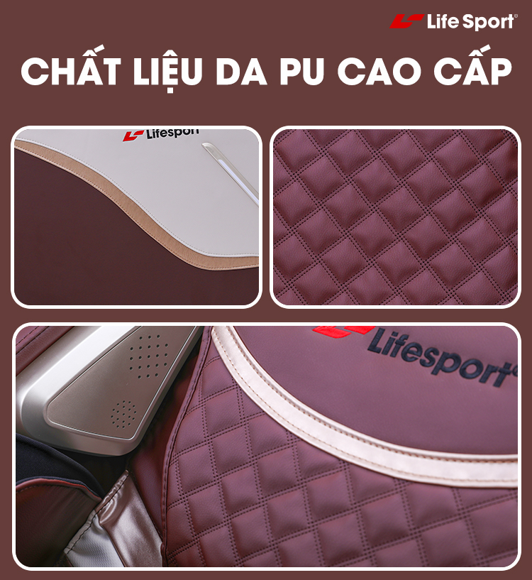 ghế massage lifesport ls-368 Chất liệu da PU cao cấp