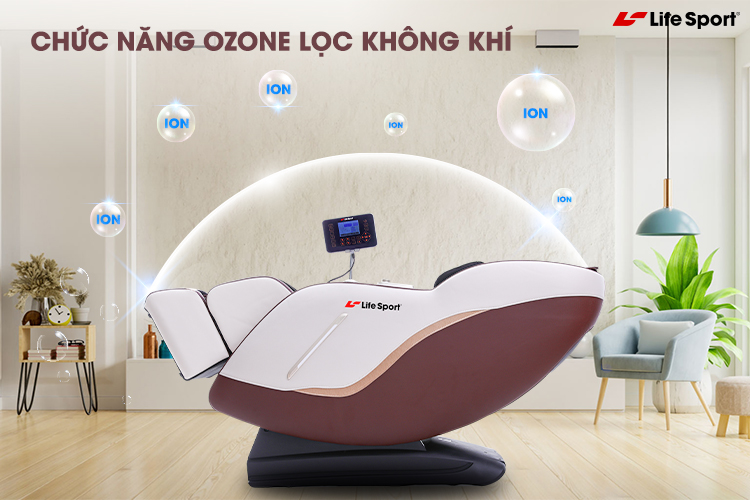ghế massage lifesport ls-368 Chức năng Ozone lọc không khí
