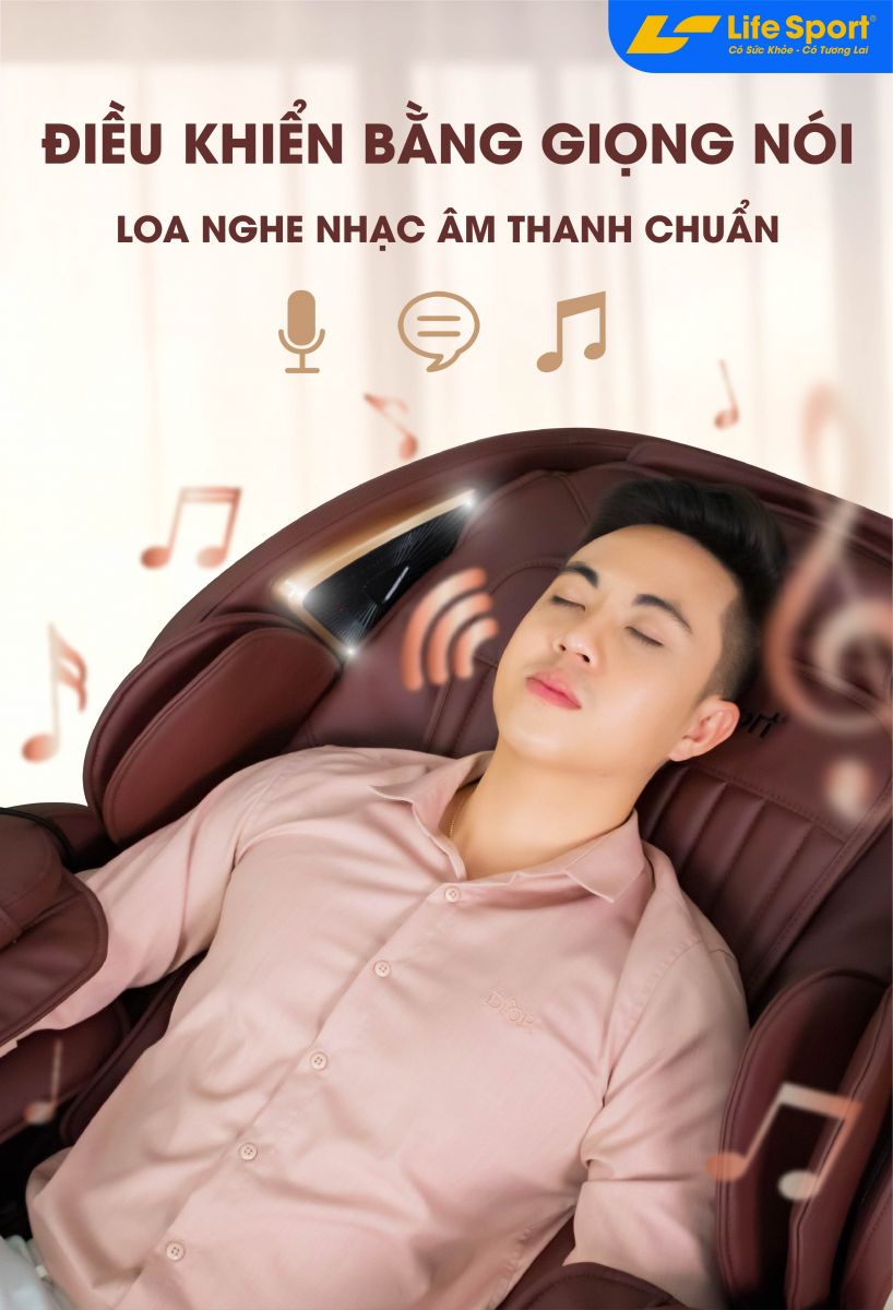 ghế massage lifesport ls-789 loa nghe nhạc