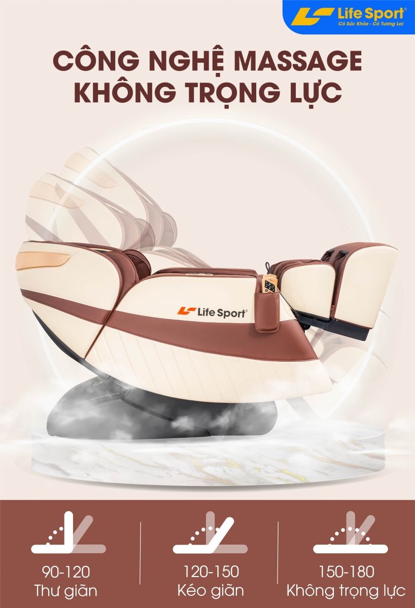 ghế massage lifesport ls-789 massage không trọng lực