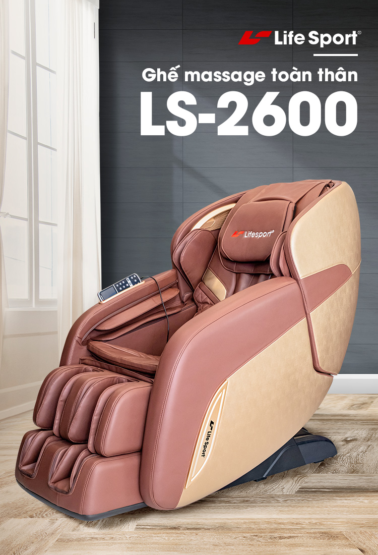 Ghế massage lifesport ls 2600 | thiết kế sang trọng