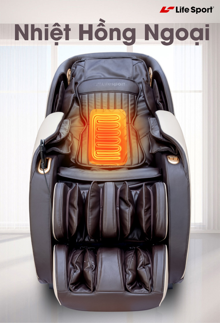 massage nhiệt hồng ngoại trên ls-350 plus