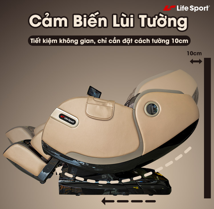 Ghế massage Lifesport LS-899 tablet, cảm biến lùi tường