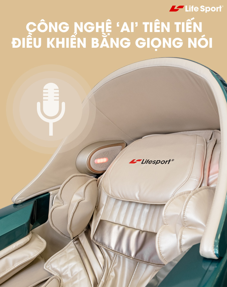 ghế massage ls-999 | điều khiển giọng nói