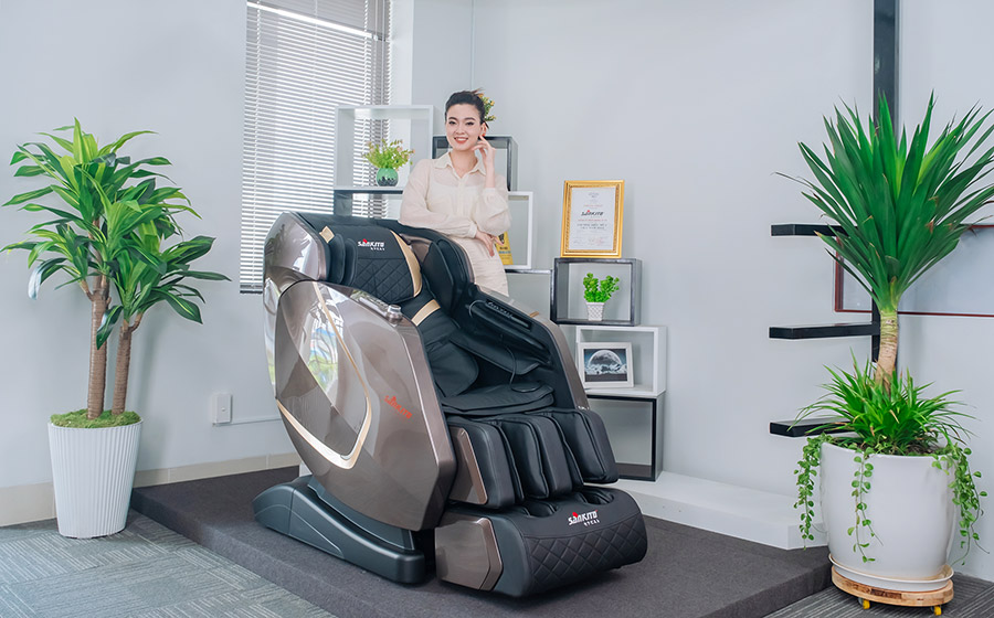 Ghế massage Sankito S-70 phiên bản màu xám